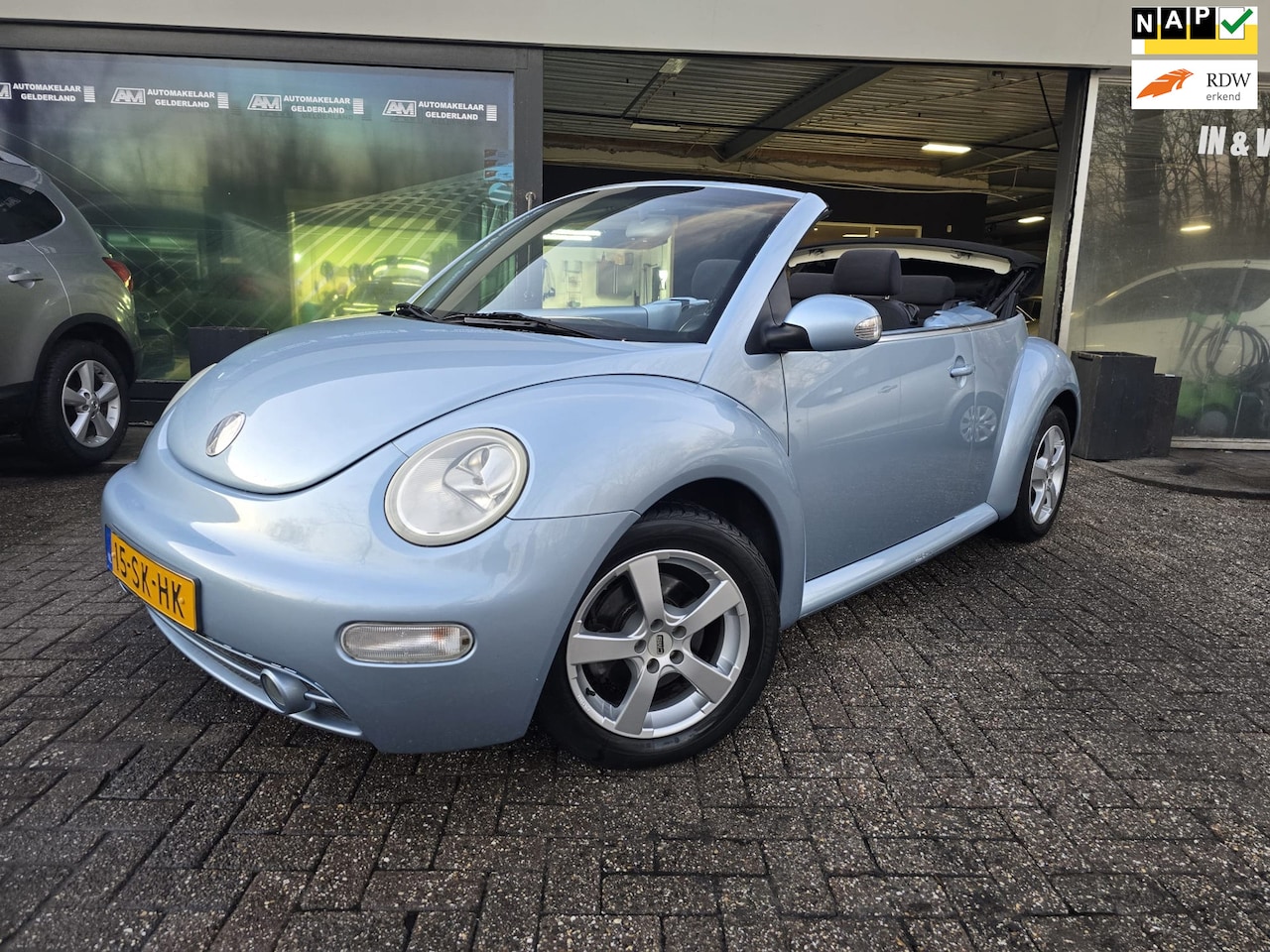 Volkswagen New Beetle Cabriolet - 1.6 Turijn Comfort | 1E EIGENAAR | 12MND GARANTIE | CABRIO | AIRCO | LMV | - AutoWereld.nl