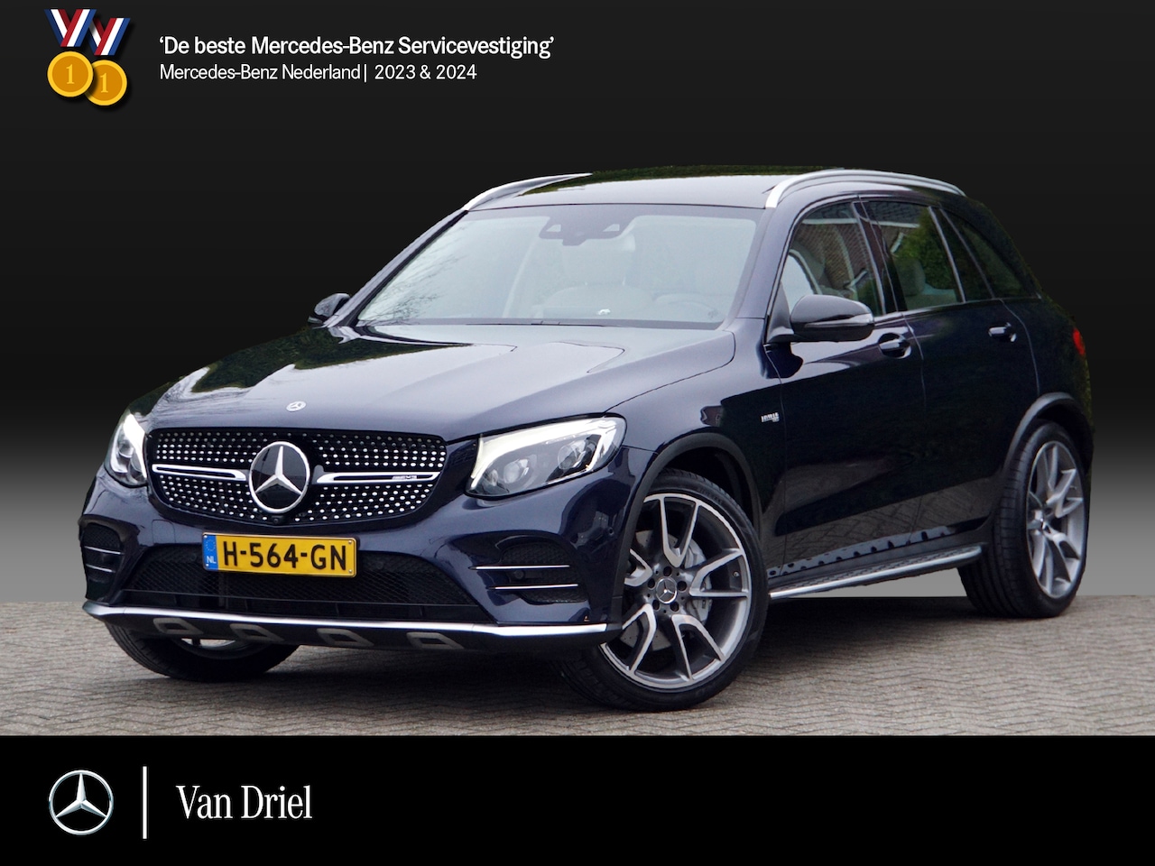 Mercedes-Benz GLC-klasse - GLC AMG 43 4M | Beige Leder | Burmester Pano Memory 360 Camera - AutoWereld.nl