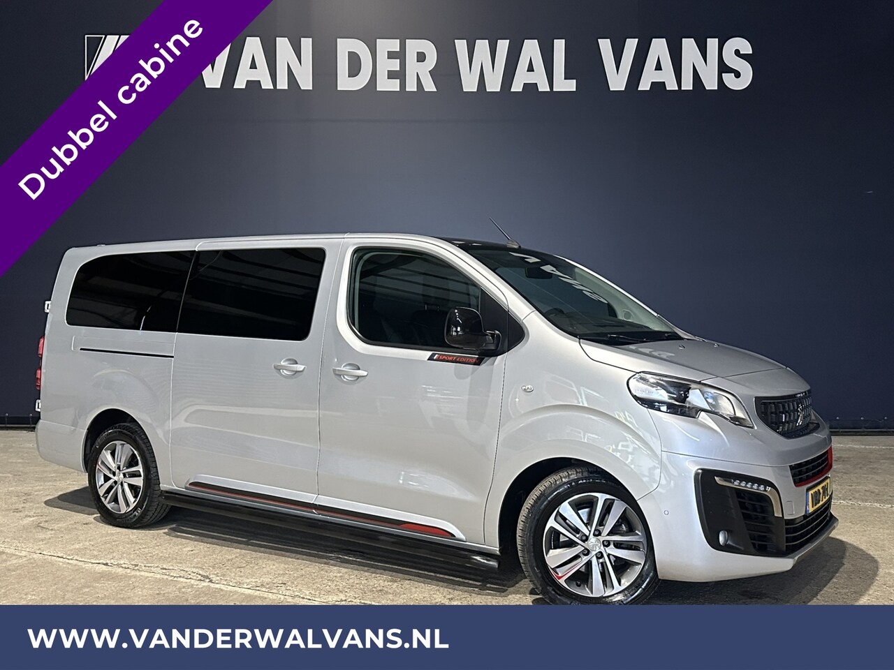 Peugeot Expert - 2.0 BlueHDI 150pk L3H1 Dubbele cabine Sport Euro6 Airco | Leder | 2x Zijdeur | Navigatie C - AutoWereld.nl