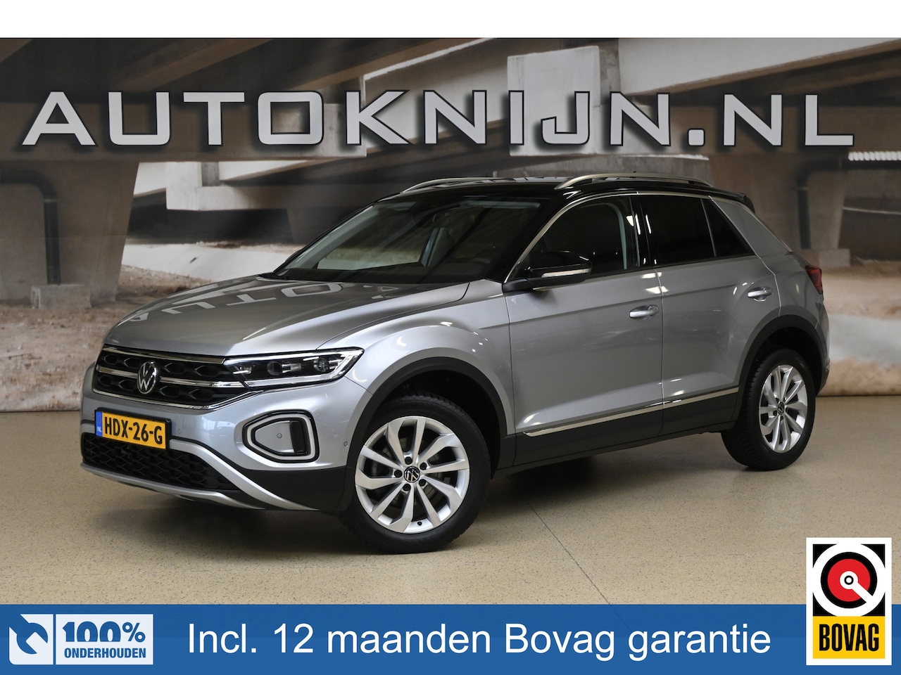 Volkswagen T-Roc - 1.5 TSI 150pk Style | Two-tone | IQ. Light | Trekhaak | Comfort stoelen | 100% (Dealer) on - AutoWereld.nl