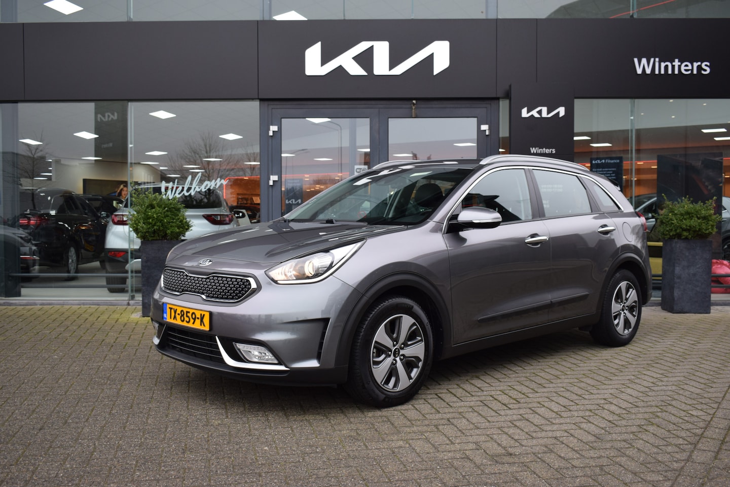 Kia Niro - 1.6i-16V Hybrid DynamicLine DCT6/Autom. ECC Cr.Control Navi+Camera BT+USB PDC 16"LMV Deale - AutoWereld.nl