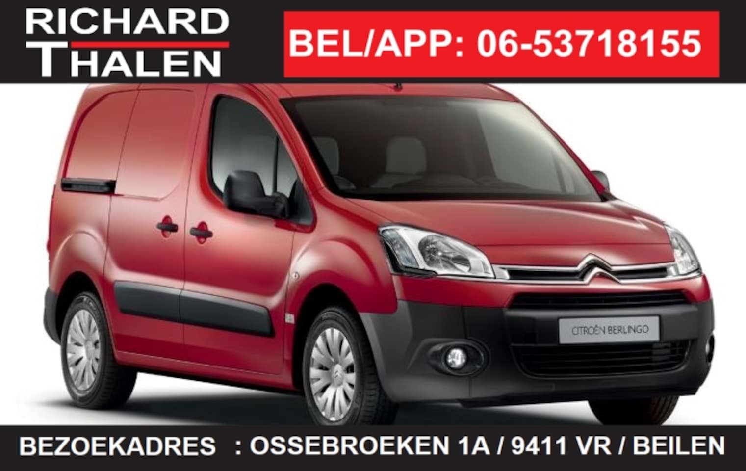 Citroën Berlingo - GB 1.6 HDi 75pk 3 plaatsen Club Economy Airco Achterklep - AutoWereld.nl