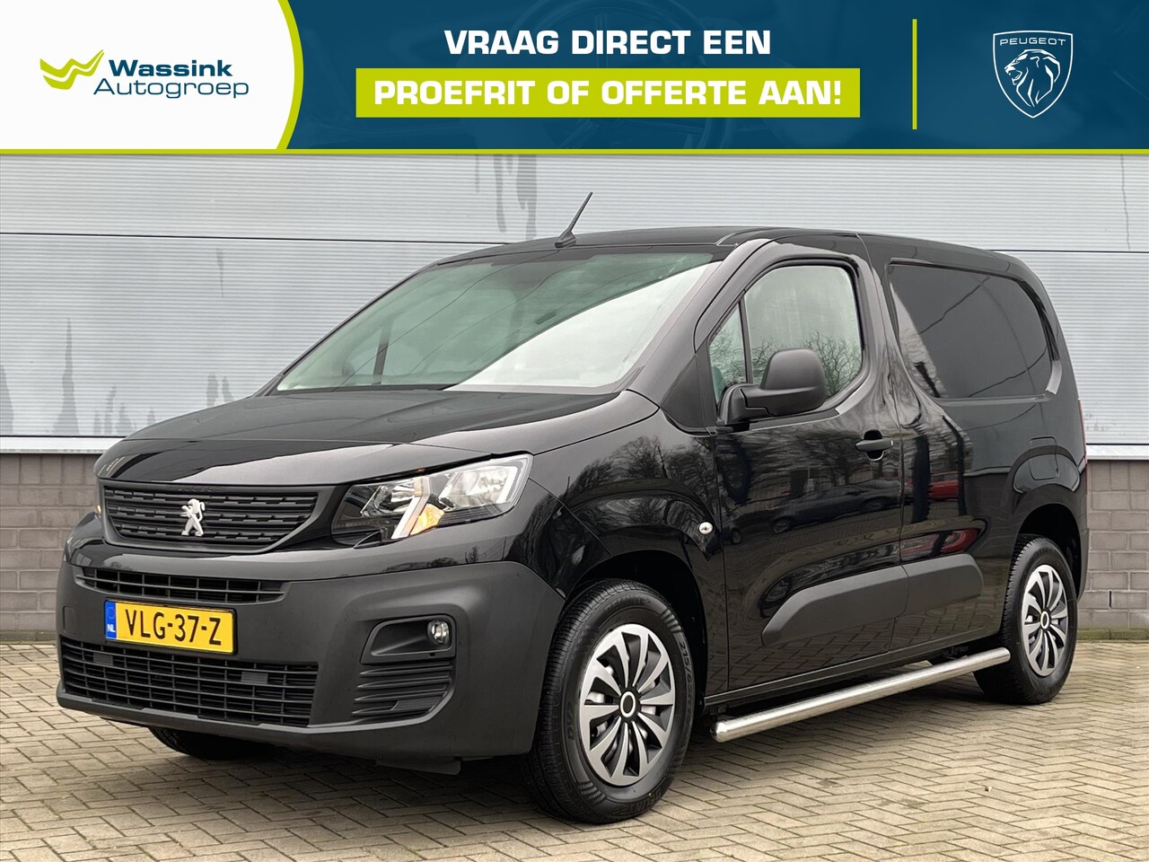 Peugeot Partner - 1.5 BlueHDi 75pk 650kg Premium | Camera Achter | Cruise Control | 3 Zits | Side Bars | Tre - AutoWereld.nl