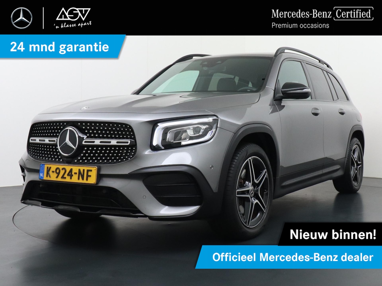 Mercedes-Benz GLB - 180 AMG Business Solution | Sfeerverlichting | Trekhaak Wegklapbaar | Augmented reality | - AutoWereld.nl