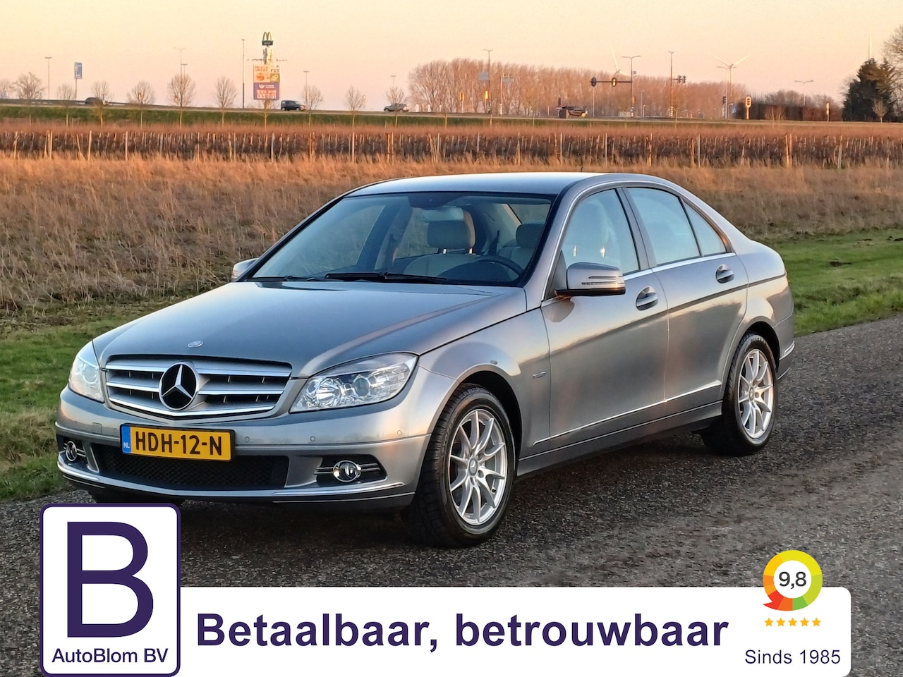 Mercedes-Benz C-klasse - 180 K BlueEFFICIENCY Business Class Avantgarde /Chique uitstraling/Lage km/Trekh./Hout/Sto - AutoWereld.nl