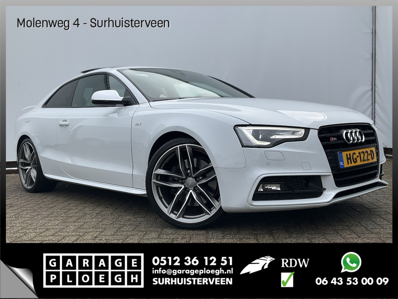 Audi S5 - 3.0 TFSI 334pk Quattro Pro Line Adapt.Cruise B&O Pano.dak Coupé - AutoWereld.nl