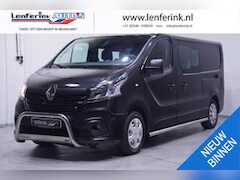 Renault Trafic - 1.6 dCi 120 pk L2 Dubbel Cabine 2x Schuifdeur Airco, Navi, Trekhaak, Bull en Sidebars, 6-Z