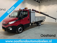 Iveco Daily - 35S16 2.3 Open Laadbak / HMF Kraan / Euro 6 / Compressor / Trekhaak 3500 KG / Airco / Crui