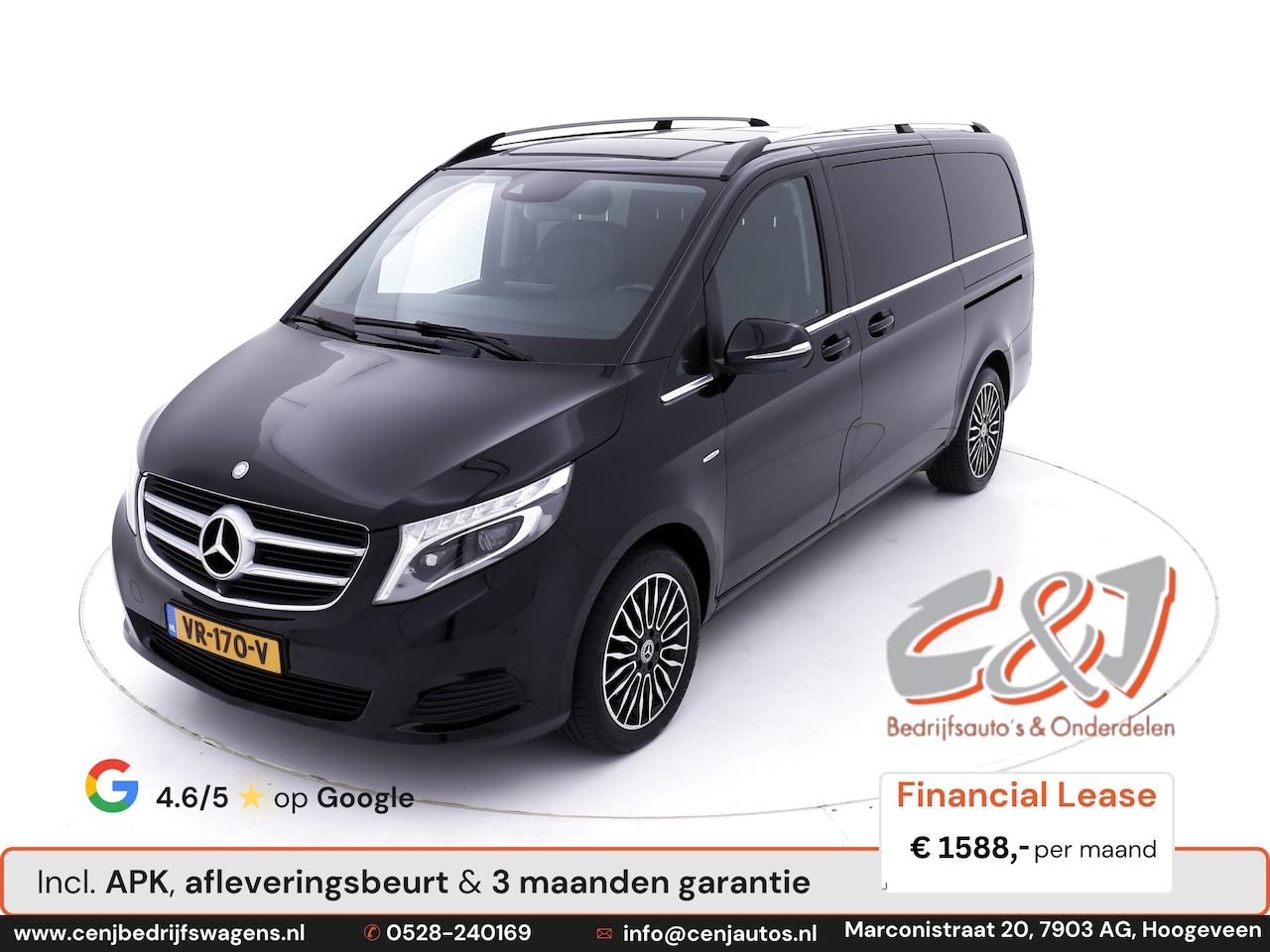 Mercedes-Benz V-klasse - 119 CDI BlueTEC Lang Dubbele cabine luxe 360 gr camer navi airco bomvol 1188,- p/md - AutoWereld.nl