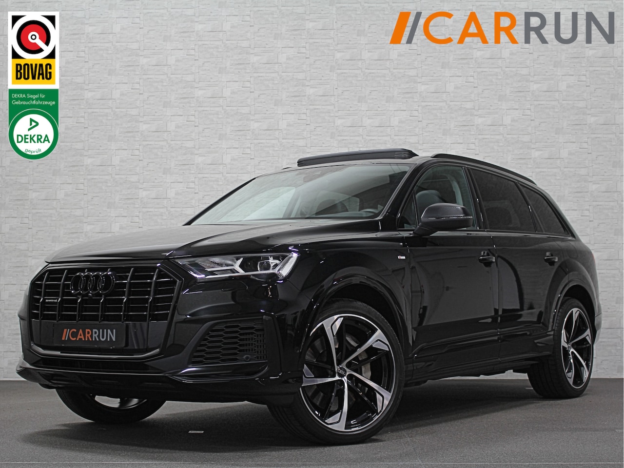 Audi Q7 - 55 TFSI e S-Line | Panorama | Leder | Carbon | LED | Camera | Elek.Stoelen | Standkachel | - AutoWereld.nl