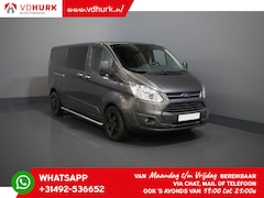 Ford Transit Custom - 2.0 TDCI 170 pk L2 Limited DC Dubbel Cabine 2x Schuifdeuren/ Stoelverw./ 17”LMV/ Navi/ Cru