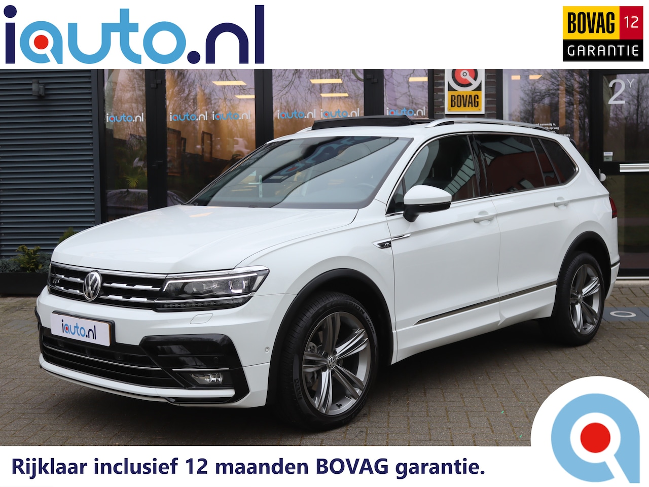 Volkswagen Tiguan Allspace - 1.4 TSI 110kW DSG R-Line 7p. Pano/LED Plus/Vienna Leder/Elek. stoelen/360Camera/Keyless/Tr - AutoWereld.nl