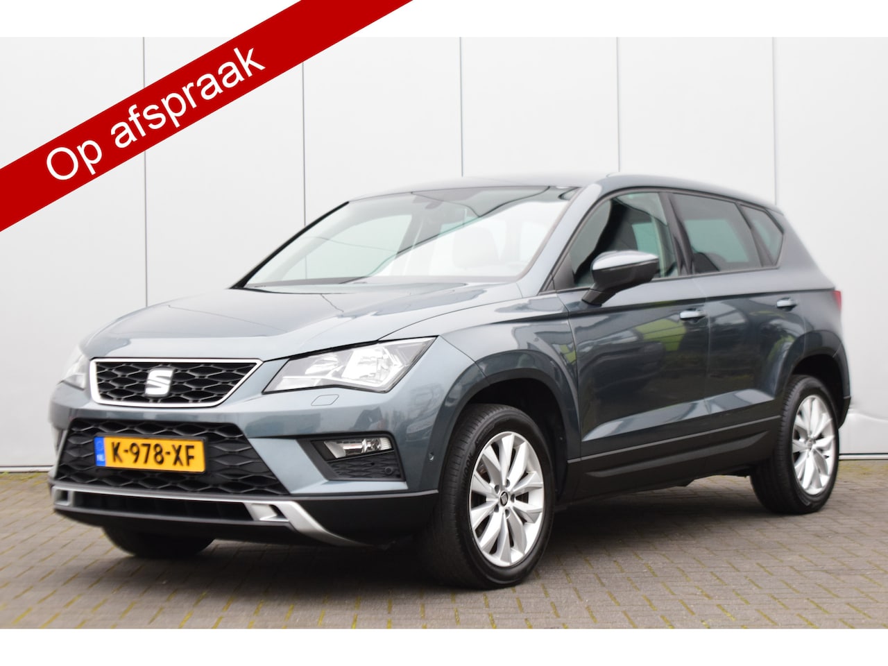 Seat Ateca - 1.4 EcoTSI Style Led Navi Stoelverwarming Priv/Glass Ecc Cruise Trekhaak/wegklapbaar - AutoWereld.nl