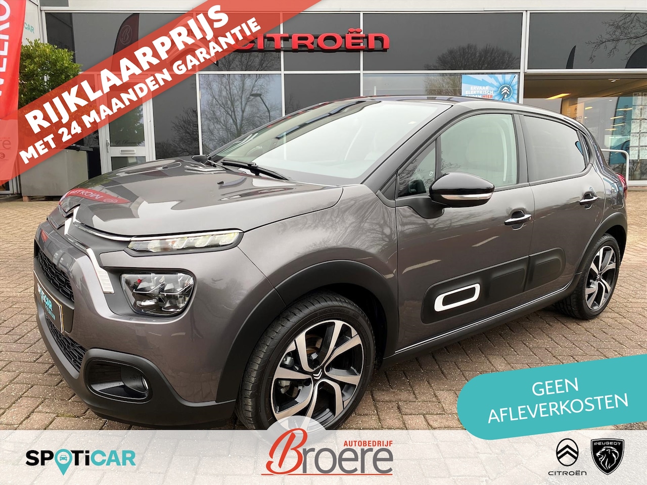 Citroën C3 - 1.2 Turbo 110pk EAT6 Automaat Max | keyless, 17 inch velgen, comfort seats wood interieur, - AutoWereld.nl