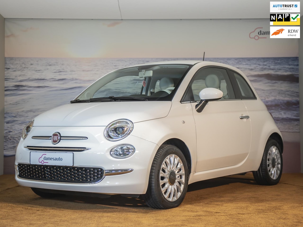 Fiat 500 - 1.2 Lounge Automaat! Lage kilometerstand|NAP - AutoWereld.nl