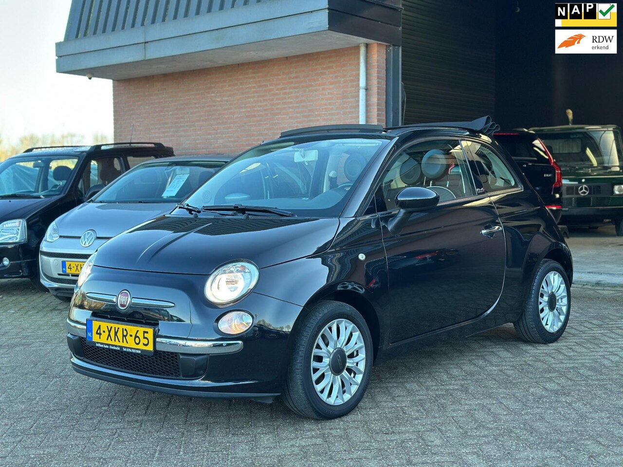 Fiat 500 C - 0.9 TwinAir Turbo Lounge CABRIO, BLEU&ME, PDC, AIRCO!! - AutoWereld.nl