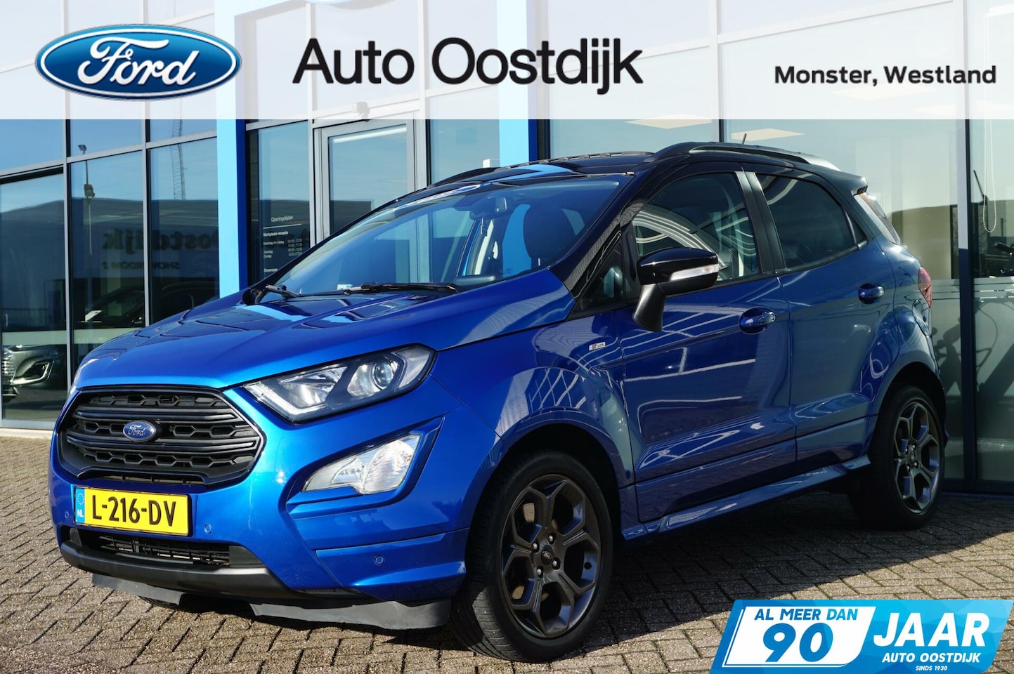 Ford EcoSport - 1.0 EcoBoost ST-Line 125PK Automaat Trekhaak Panodak Winterpack Camera Cruise Navi Climate - AutoWereld.nl