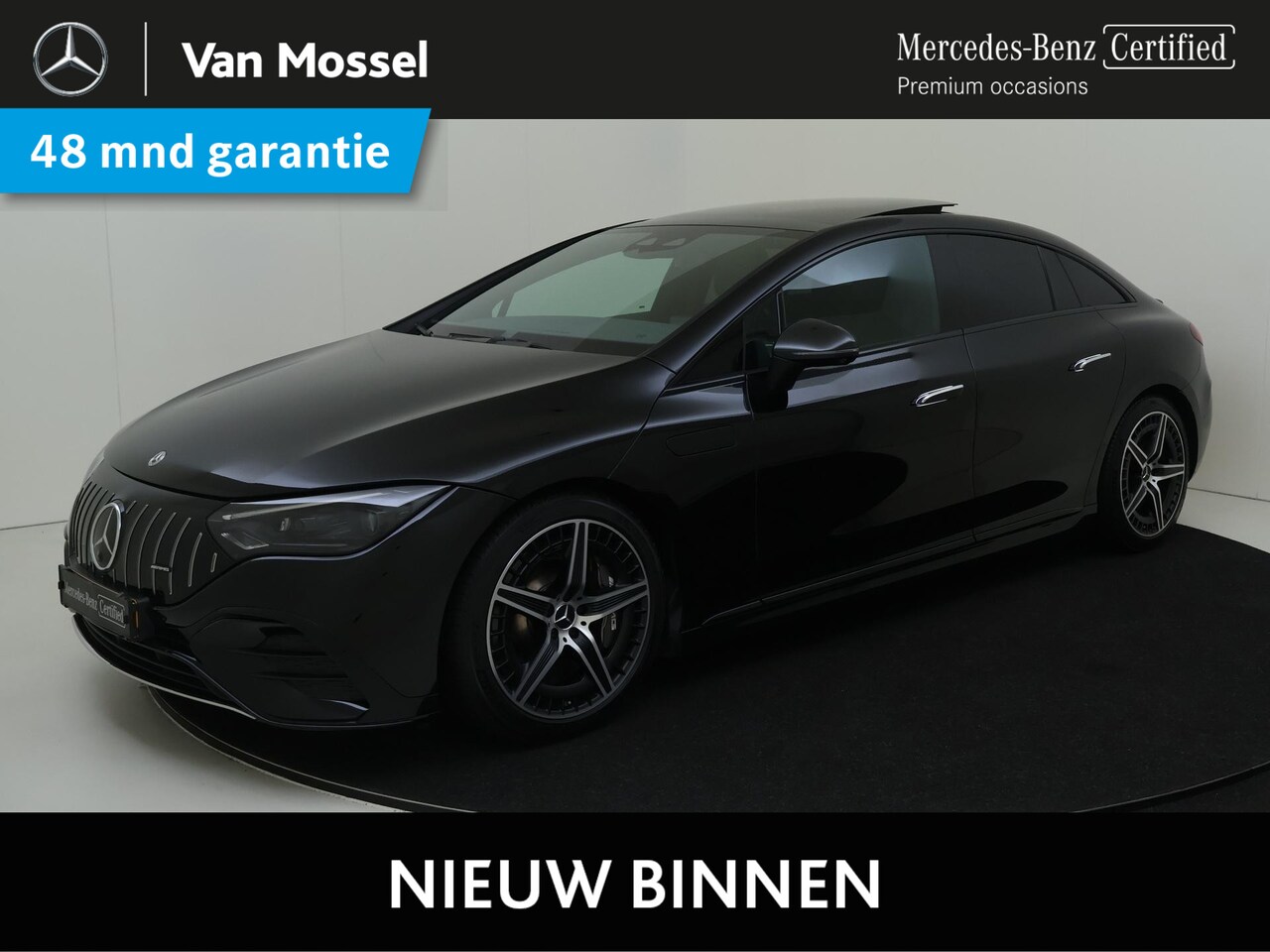 Mercedes-Benz EQE - AMG 43 4MATIC 91 kWh / Premium/ Panoramadak/ Achterasbesturing/ Burmester/ Memory - AutoWereld.nl