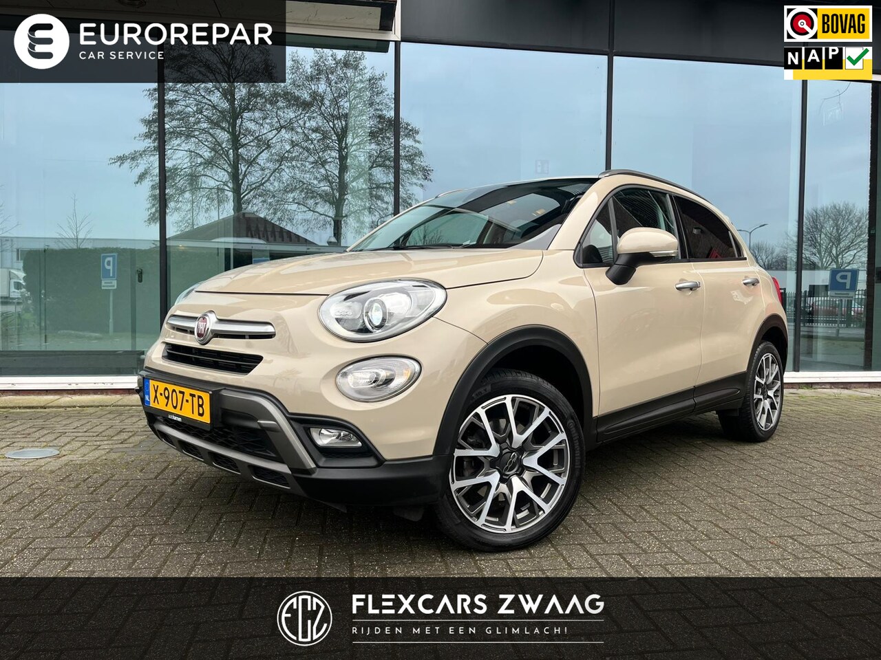 Fiat 500 X Cross - 1.4 Turbo MultiAir CrossPlus 4X4 - Automaat - Navi - Trekhaak - Parkeerhulp - AutoWereld.nl