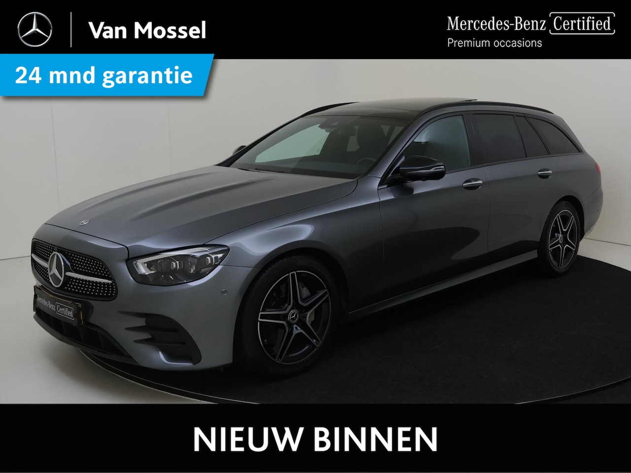 Mercedes-Benz E-klasse Estate - 200 d Business Solution AMG / Panoramadak/ Night/ Nappaleder - AutoWereld.nl