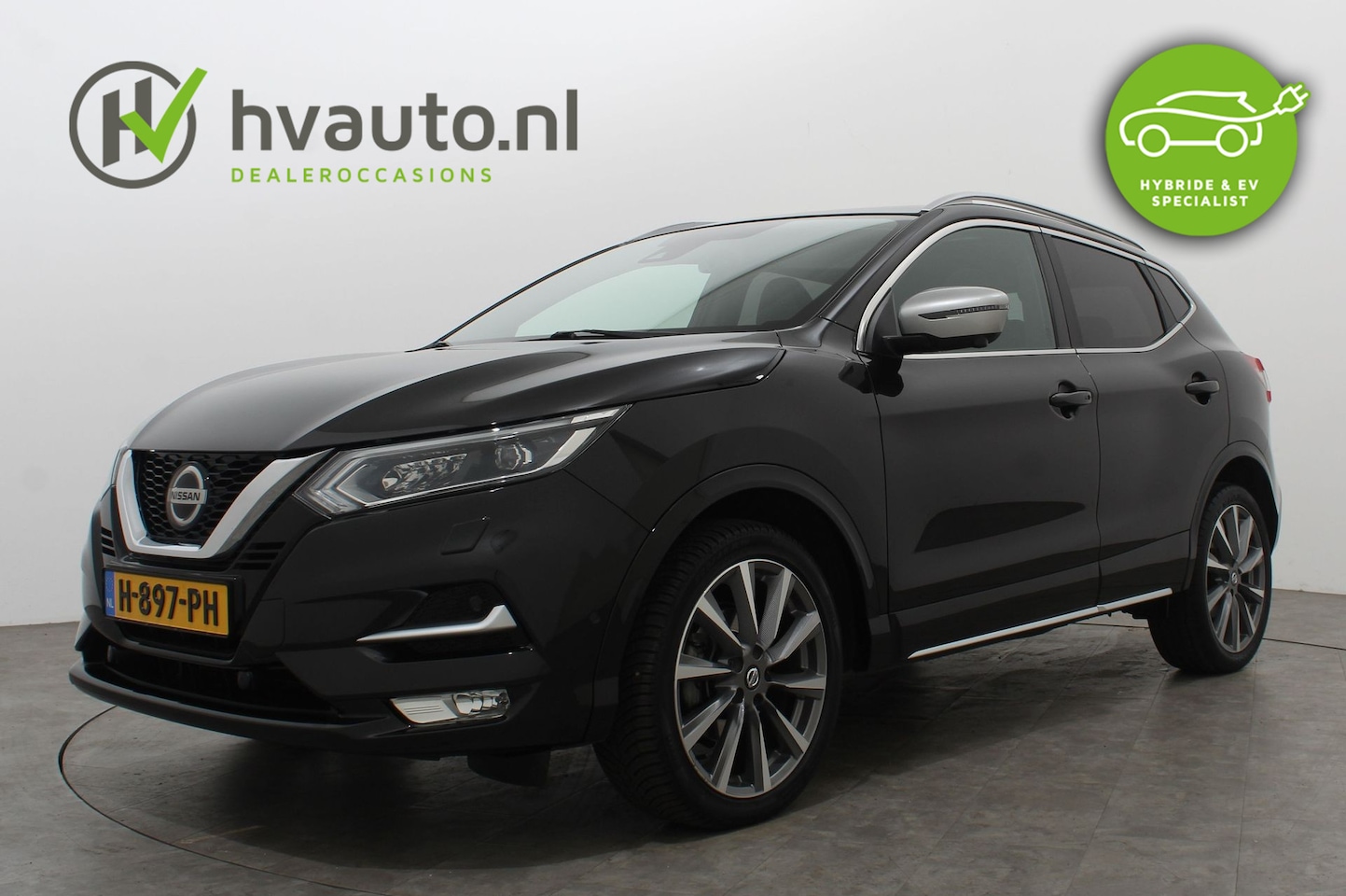 Nissan Qashqai - 1.3 DIG-T 160PK TEKNA DYNAMIC DCT | full options | Nappa leder | Trekhaak - AutoWereld.nl