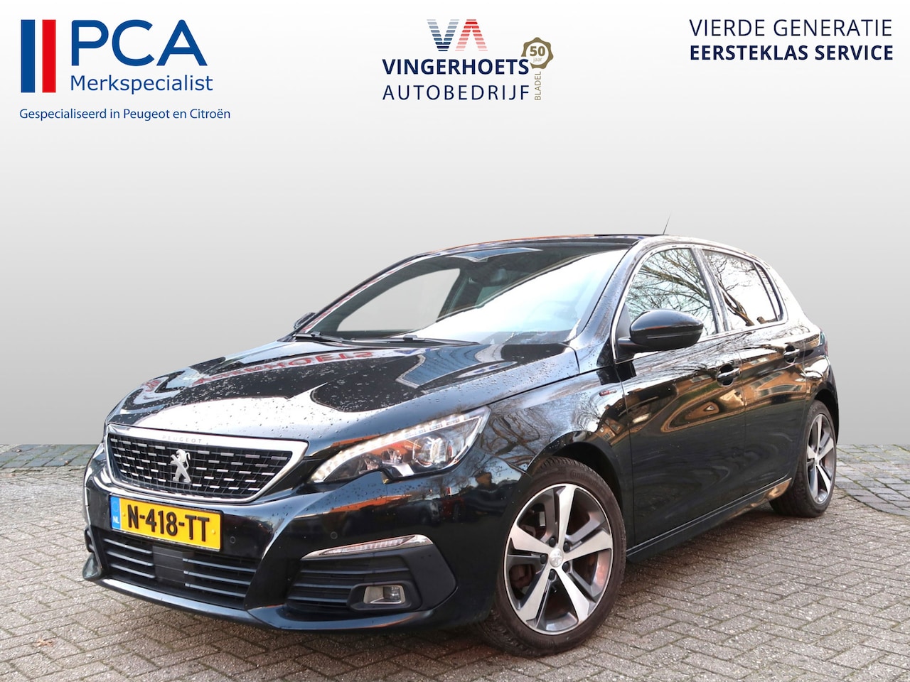 Peugeot 308 - 130 Pk *** GT-line *** Benzine * Navigatie * Panoramadak * 1/2 Lederen Interieur * L.M. Ve - AutoWereld.nl