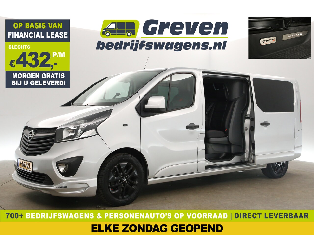 Opel Vivaro - 1.6 CDTI L2H1 | IRMSCHER | L2H1 | Dubbele Cabine | 5 Persoons | MARGE! | 146PK Leder Camer - AutoWereld.nl