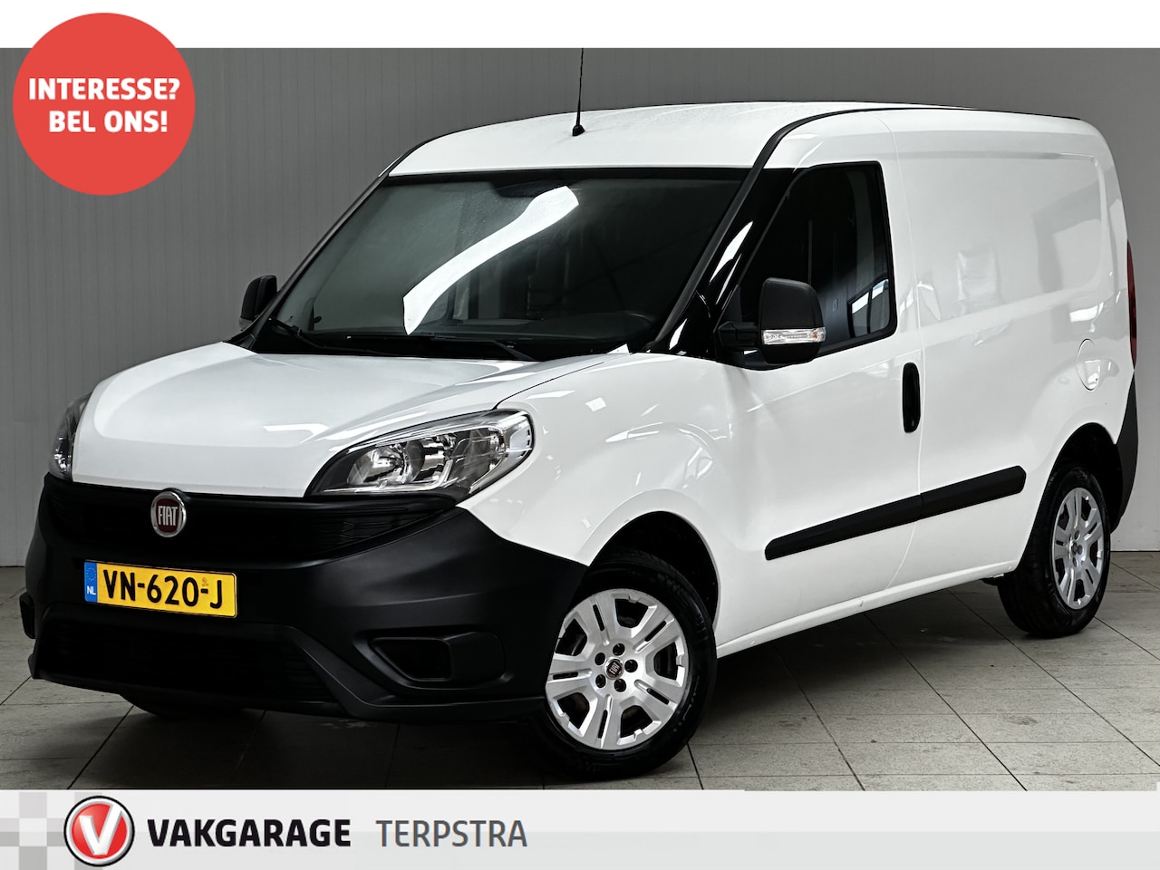 Fiat Doblò Cargo - 1.3 MJ L1H1 Actual/ Zij-Schuifdeur Rechts/ Trekhaak/ Airco/ Bluetooth/ Multi.Stuur/ Elek.P - AutoWereld.nl