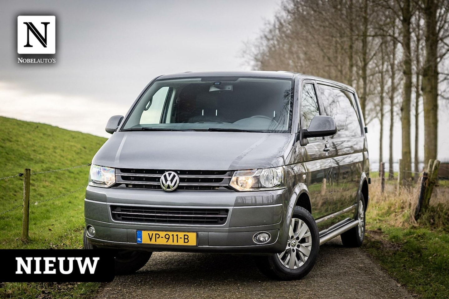 Volkswagen Transporter - 2.0 TDI L2H1| Leer | Netjes | Sidebar - AutoWereld.nl