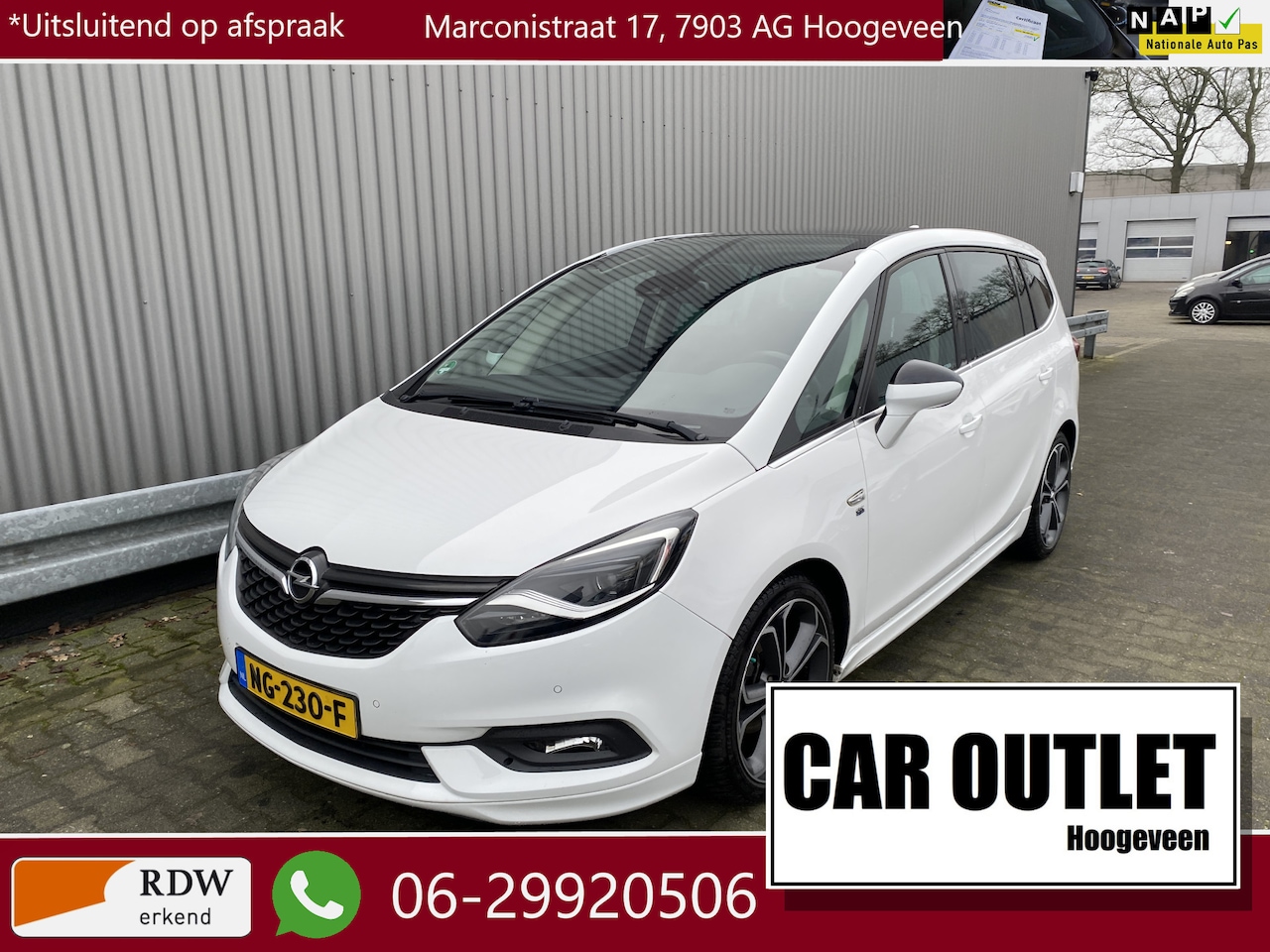 Opel Zafira - 1.4 Turbo Business Executive 7p. 157Dkm.NAP, OPC-Line, Navi, DAB+, Pano, Clima, CC, PDC & - AutoWereld.nl