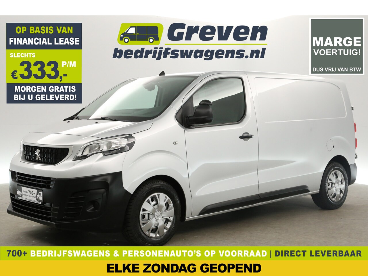 Peugeot Expert - 1.6 BlueHDI L2H1 | Marge | Airco Cruise Carplay Parkeersensoren Elektrpakket - AutoWereld.nl