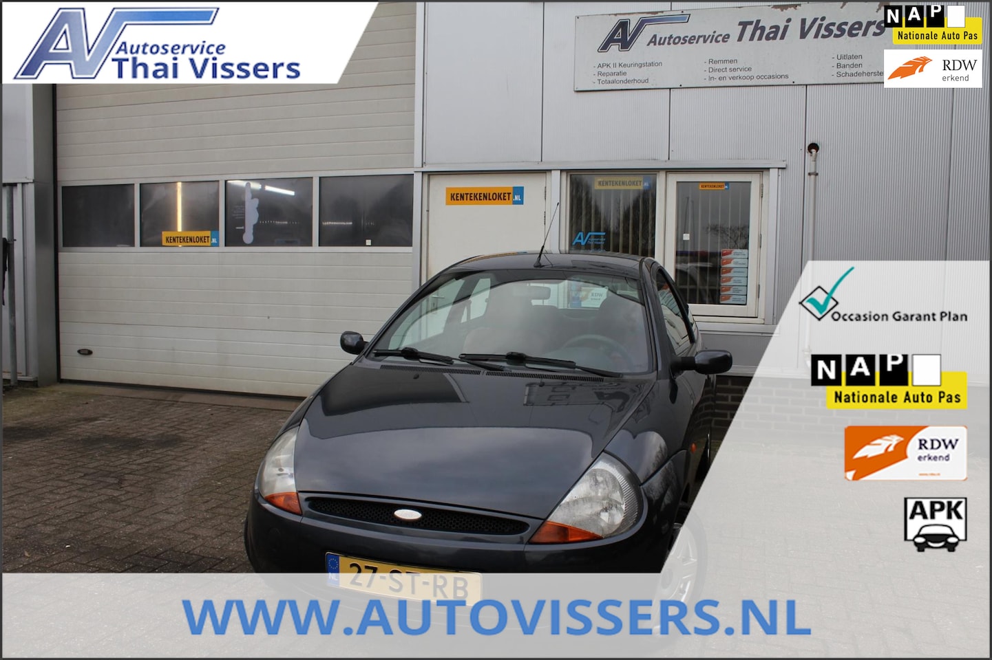 Ford Ka - 1.3 Ka des Bouvrie Airco Leder Elektr pak Apk 4-12-25 - AutoWereld.nl