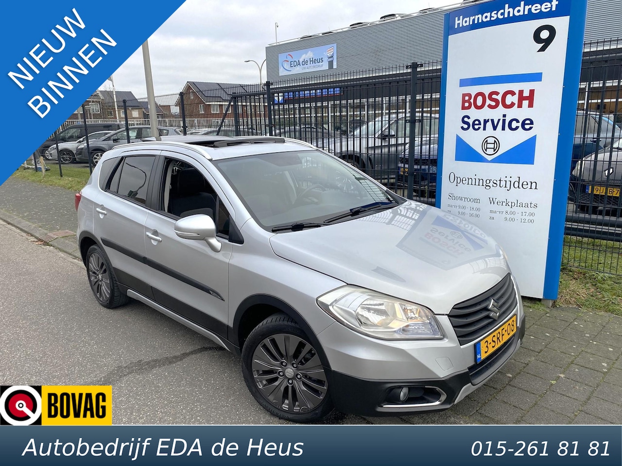 Suzuki SX4 S-Cross - 1.6 Automaat Exclusive NL-auto met o.a. navigatie, trekhaak, panoramadak, camera, etc. - AutoWereld.nl