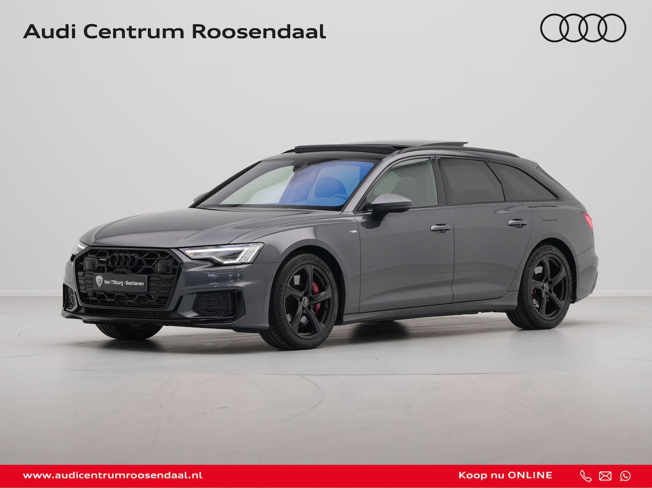 Audi A6 Avant - 55 TFSI e quattro S edition Competition Panorama Navigatie Trekhaak Acc Memory Camera B&O - AutoWereld.nl