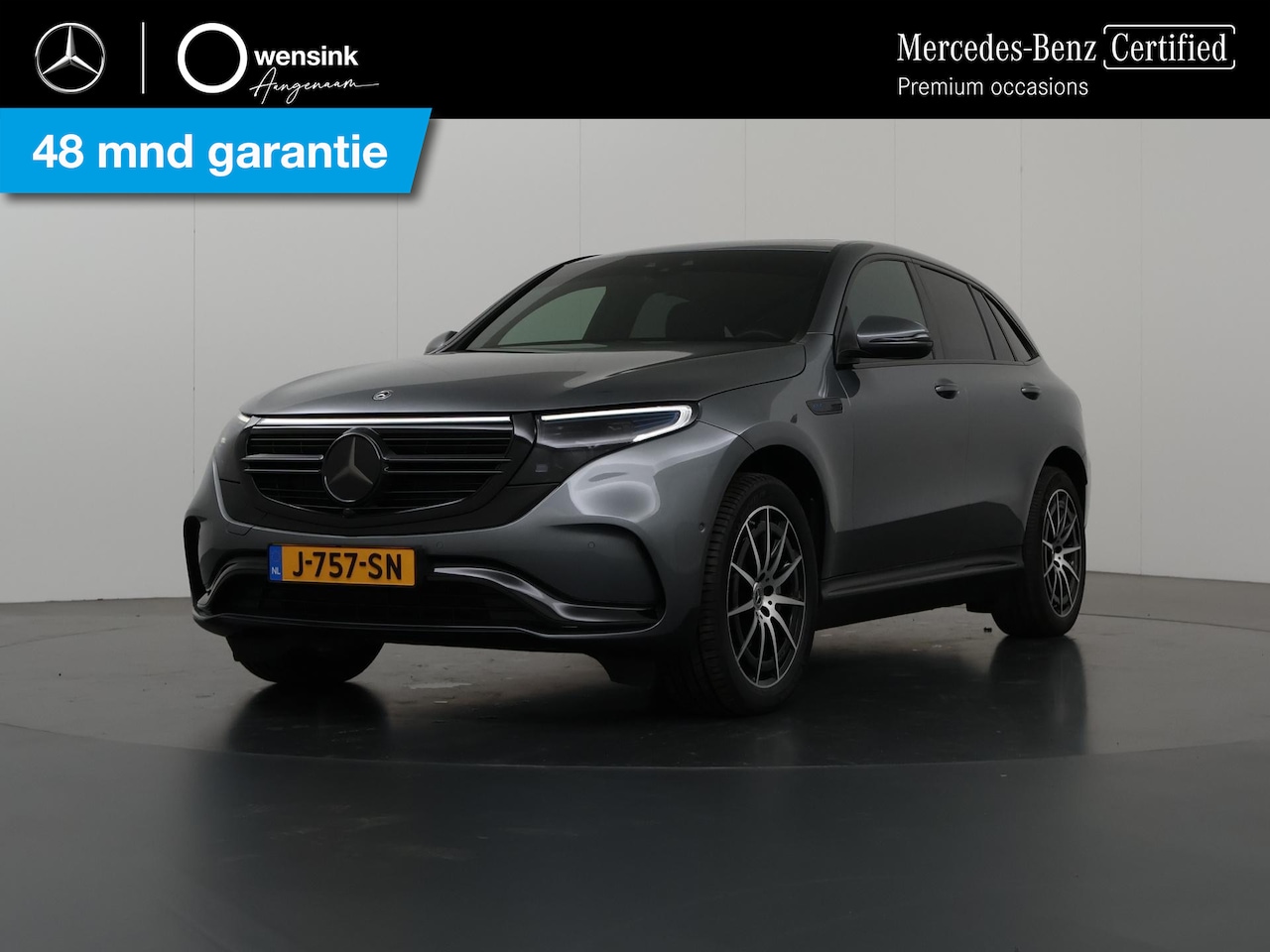 Mercedes-Benz EQC - 400 4MATIC Business Solution AMG 80 kWh | Panoramadak | Rijassistentiepakket Plus | Keyles - AutoWereld.nl