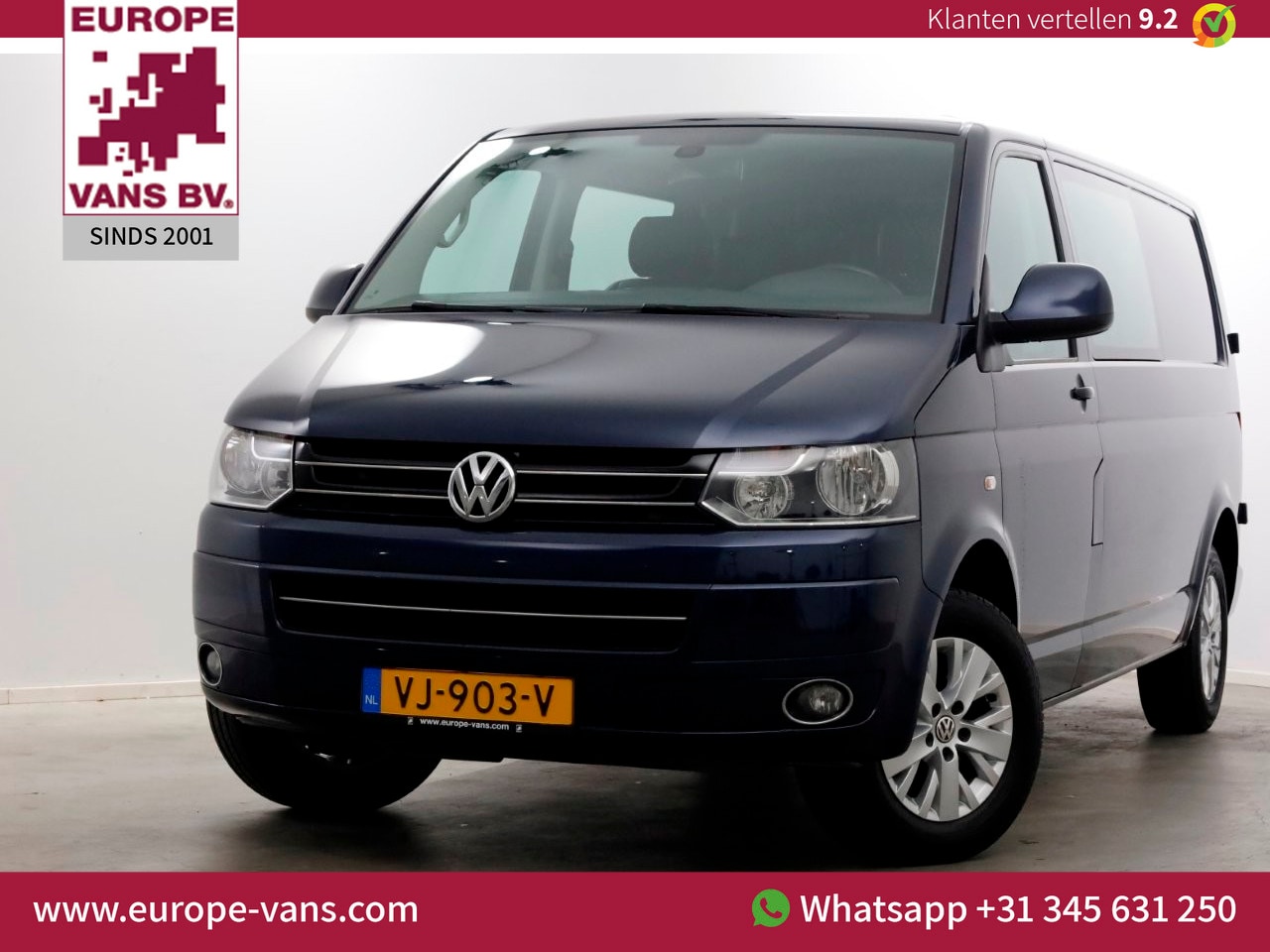 Volkswagen Transporter - T5 2.0 TDI 140pk DSG-Automaat Lang D.C. Highline Airco/Navi 07-2014 - AutoWereld.nl