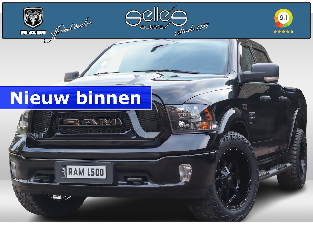 Dodge Ram 1500 - 5.7 4x4 Classic SELLES Package | Extra Breed | Lederen Bekleding | Apple Carplay & Android - AutoWereld.nl