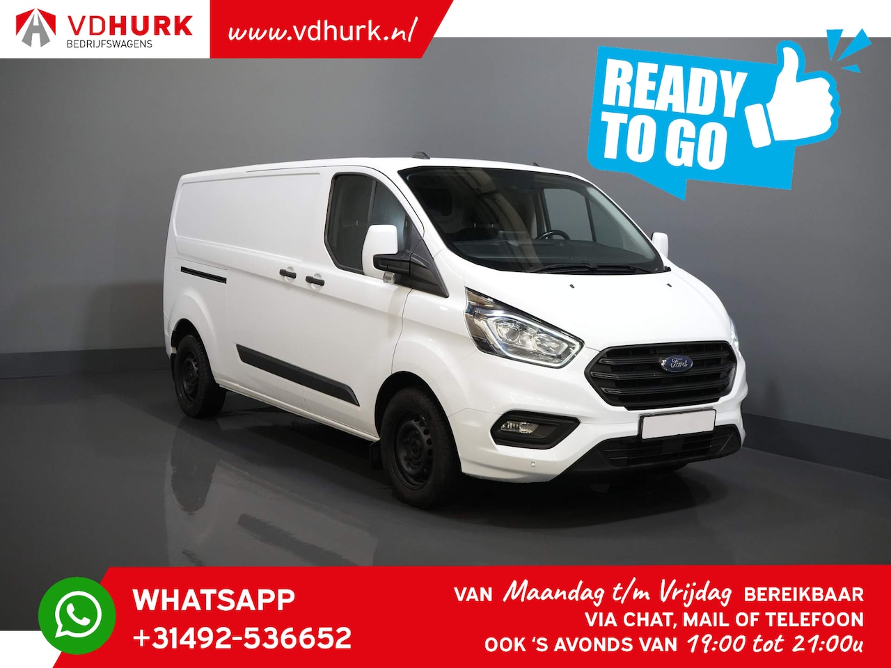 Ford Transit Custom - 300 2.0 TDCI 130 pk Aut. L2 2x Schuifdeur/ Standkachel/ Stoelverw./ Carplay/ Cruise/ PDC V - AutoWereld.nl