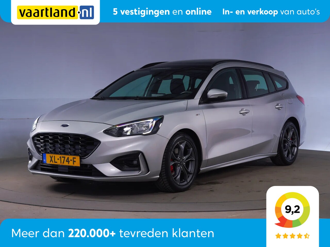 Ford Focus Wagon - 1.5 EcoBoost 150pk ST Line Business Aut. [ Panorama Navi Trekhaak ] - AutoWereld.nl