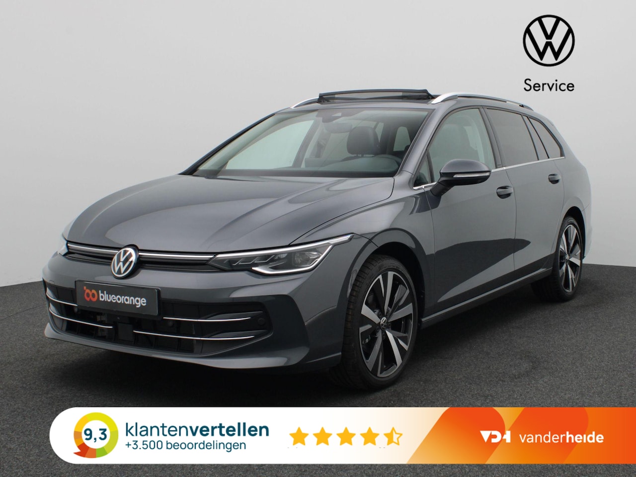 Volkswagen Golf Variant - 1.5 eTSI Style 150PK DSG Facelift, Pano-Schuifdak, 360gr. Camera, Keyless, Side Assist, LE - AutoWereld.nl