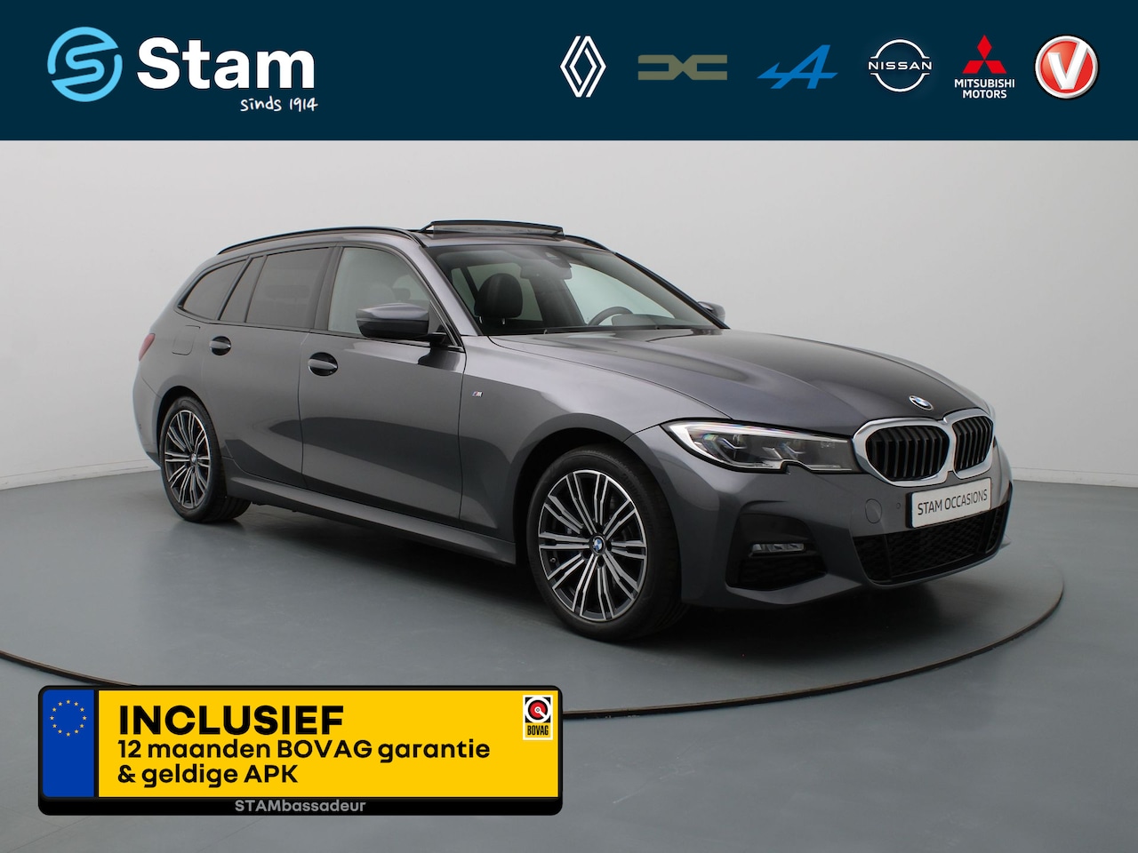 BMW 3-serie Touring - 330e High Executive AUTOMAAT Camera | Climate | Leder | Navi | Panoramadak | Parksens. | 1 - AutoWereld.nl