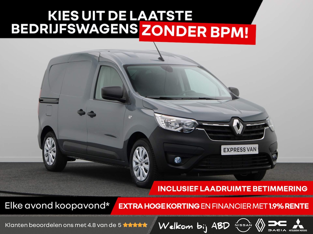 Renault Express - 1.5 dCi 75pk Comfort + | BPM Voordeel | Hoge korting | Lage rente | Direct rijden | Vol op - AutoWereld.nl