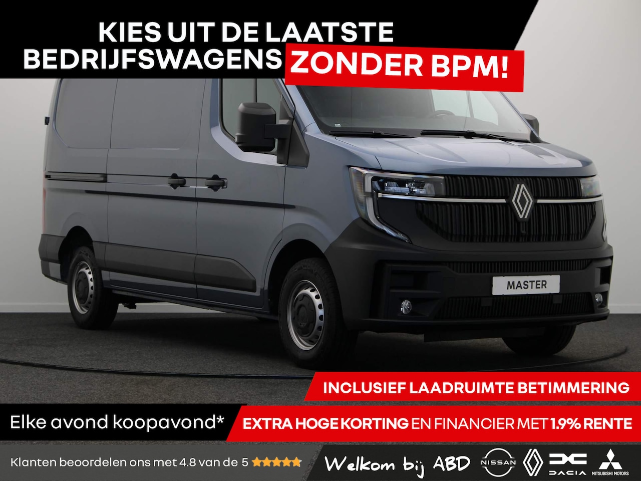 Renault Master - T35 2.0 dCi 150 L2H2 Advance | Laadruimtepakket | Parkeersensoren achter | Apple carplay | - AutoWereld.nl