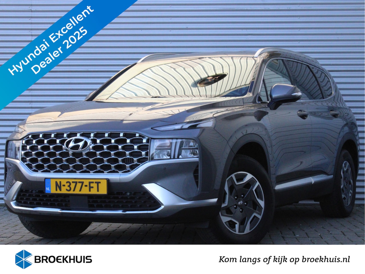 Hyundai Santa Fe - 1.6 T-GDI HEV Comfort Smart 7p. | Afn. Trekhaak | Elektr. Stoelen | Leren Bekleding | Stoe - AutoWereld.nl