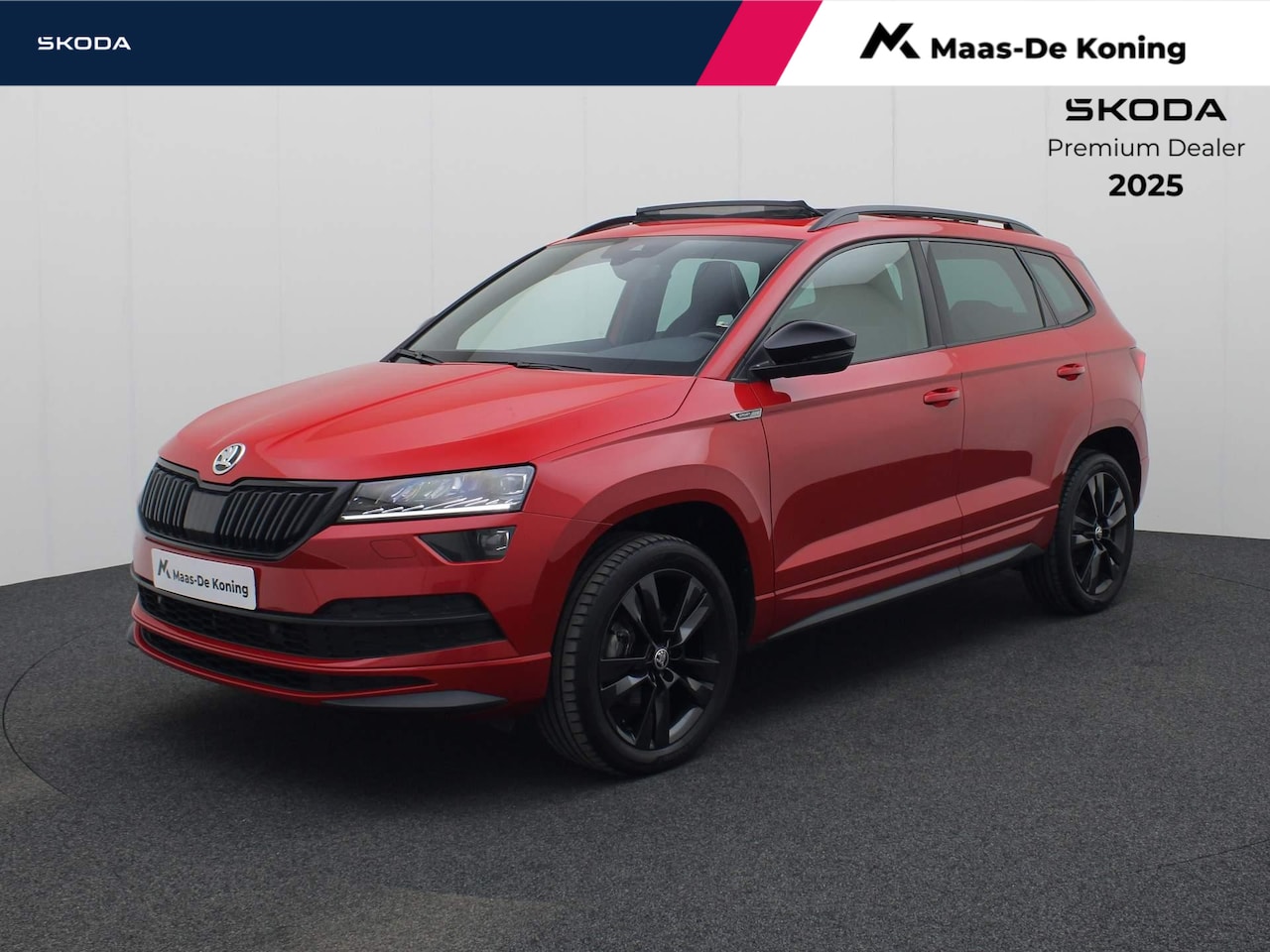 Skoda Karoq - 1.5TSI/150PK Sportline DSG · Panoramadak · Navigatie · Parkeersensoren + camera - AutoWereld.nl