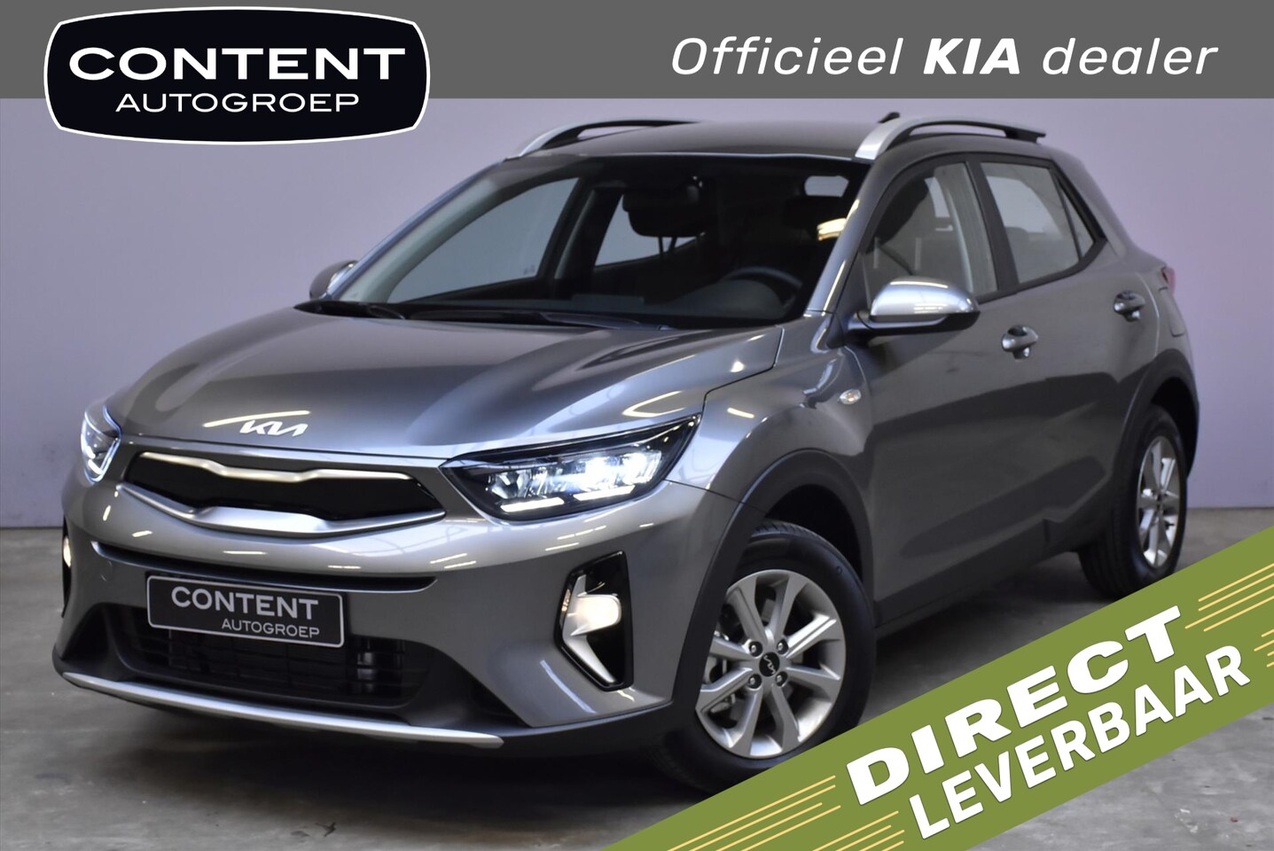 Kia Stonic - 1.0 T-GDi MHEV 100pk DynamicLine DIRECT LEVERBAAR - AutoWereld.nl