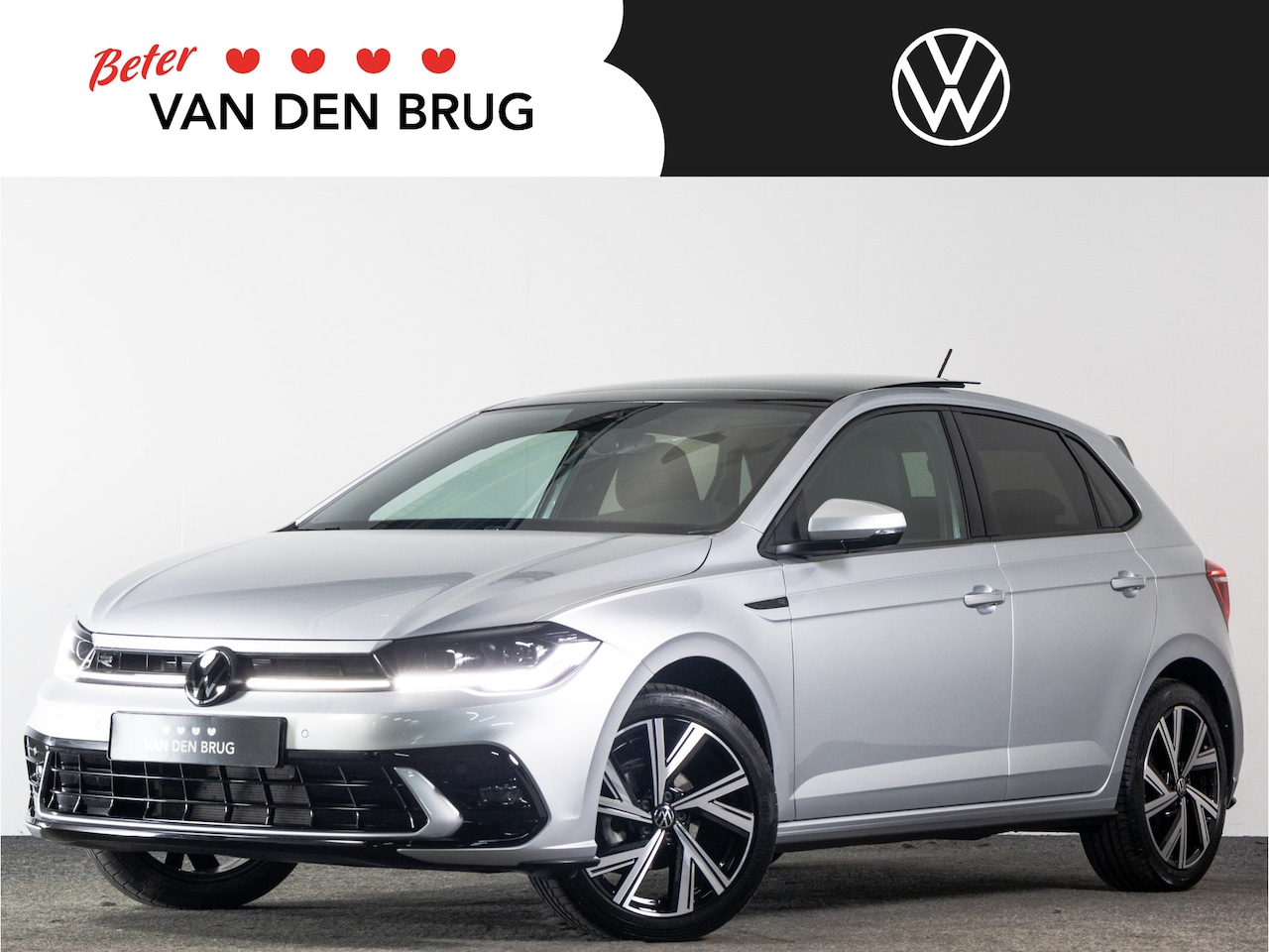 Volkswagen Polo - R-Line 1.0 TSI DSG AUTOMAAT I Led Matrix | Panoramadak I Stoelverwarming I 17" Bergamo | - AutoWereld.nl