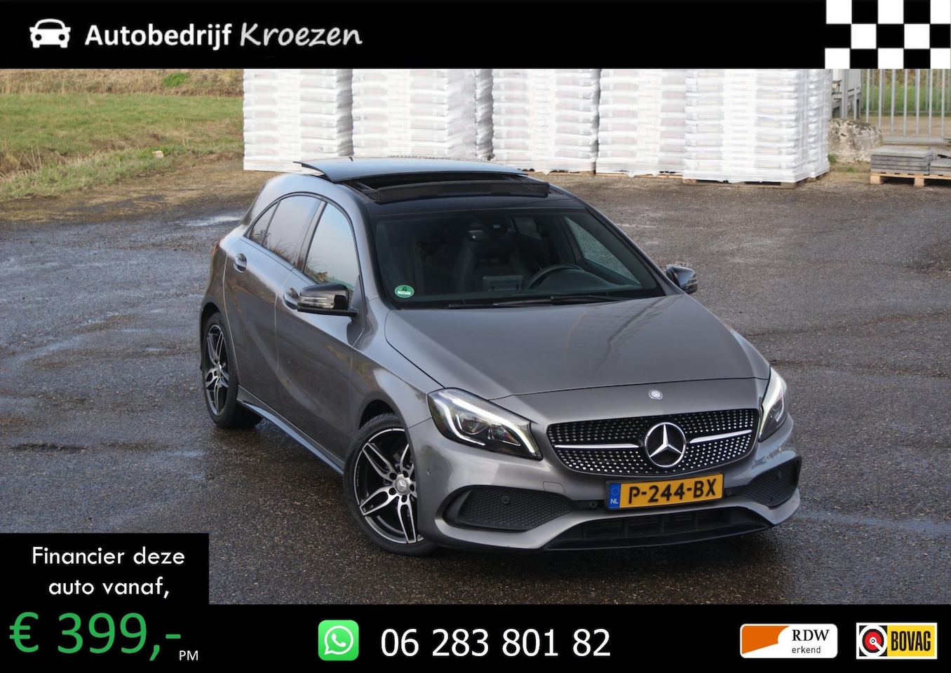 Mercedes-Benz A-klasse - 180 Ambition ///AMG | Pano | Night Pakket | Led | Facelift model | - AutoWereld.nl