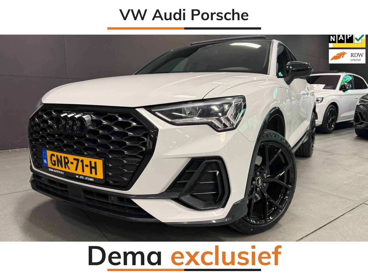 Audi Q3 Sportback - 45 TFSI e S-EDITION BLACK-LINE 20''RS PANO/V-COCKPIT/NAVI/DAB/ECC/PDC/// - AutoWereld.nl