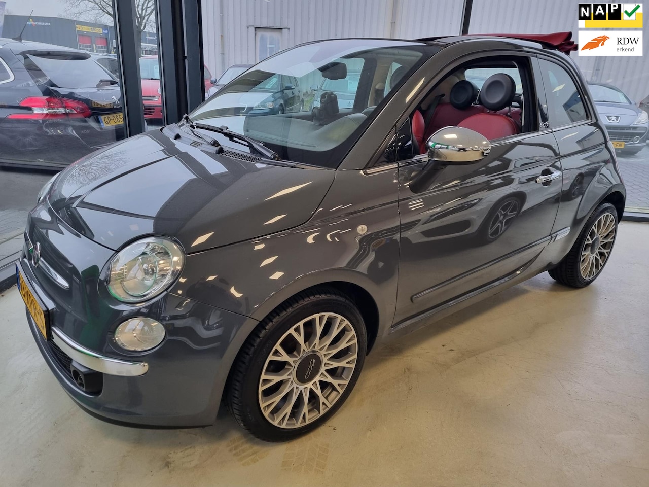 Fiat 500 C - 0.9 TWINAIR LOUNGE CABRIOLET LEDER NAVI - AutoWereld.nl